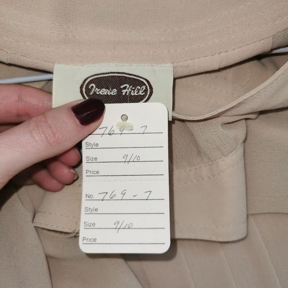 NWT irene Hill s10 nude sheer long sleeve - Picture 10 of 10